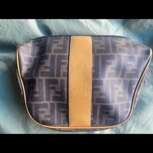 Vintage Authentic Fendi Clutch/ Makeup bag